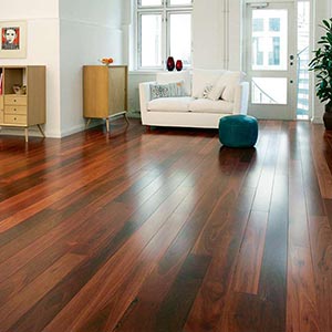 Pose d'un Parquet maron