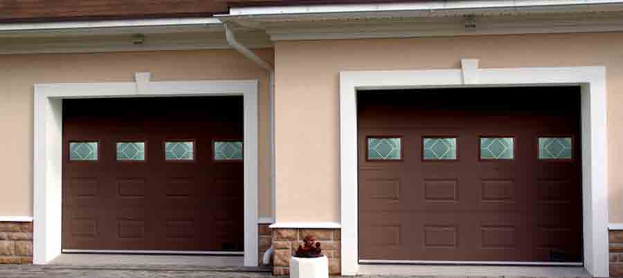 peinture portail en pvc marron