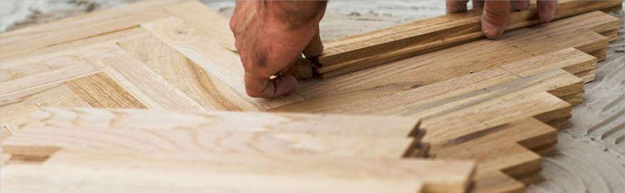 pose de parquet avec motif sur créteil